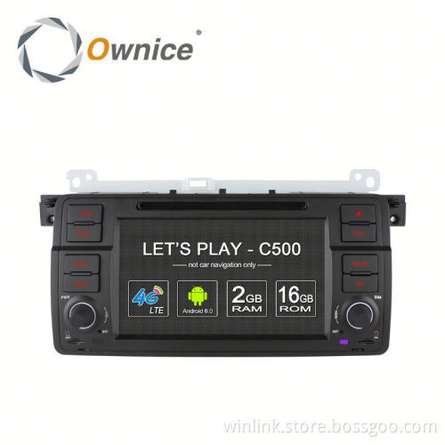 Ownice C500 4 Core car DVD player for BMW E46 M3 with Navi WIFI support TV Mirror DAB support dab tpms